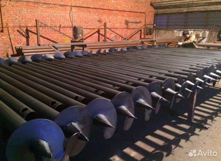 Винтовые сваи с установкой