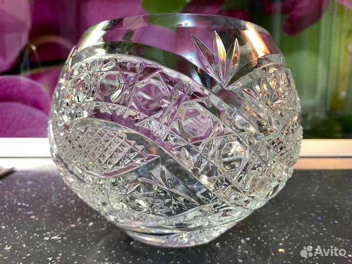 Ваза для цветов Хрустальная СССР