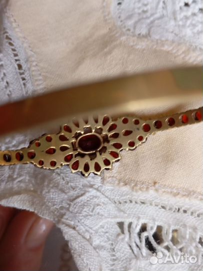 Старинный Браслет, богемские гранаты