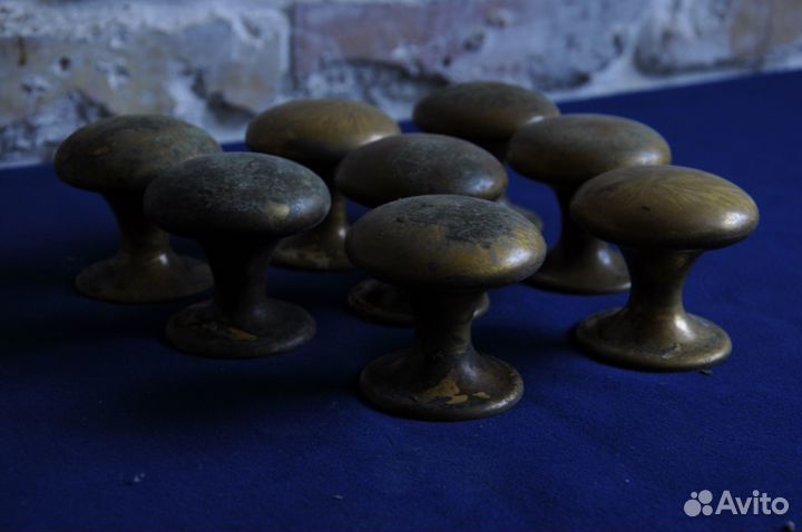 Бронзовые дверные ручки, 8 шт