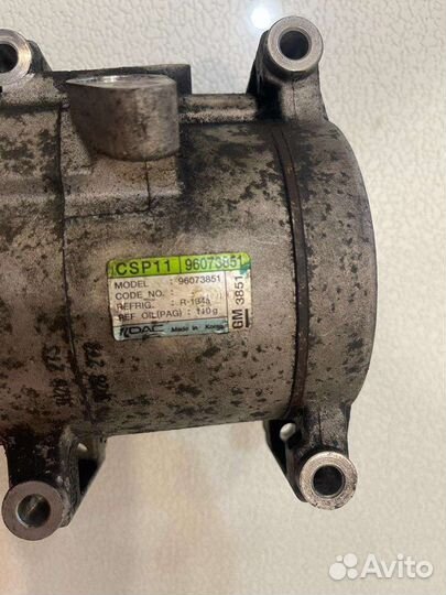 Компрессор кондиционера chevrolet spark