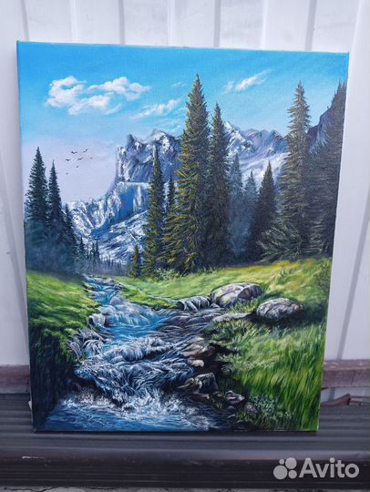 Картина маслом на холсте пейзаж