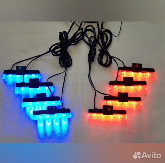 Стробоскопы в решетку радиатора + пульт (новые)