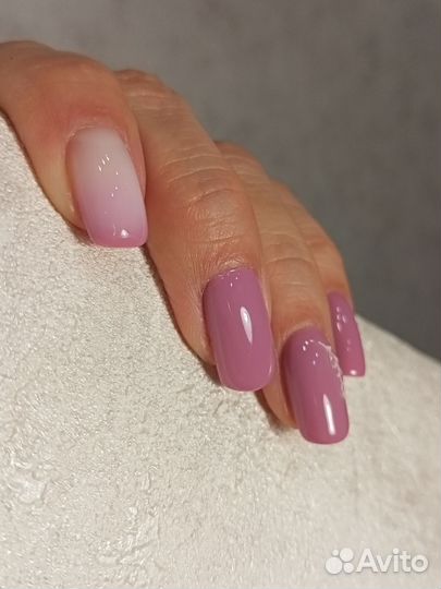 Маникюр гель лак, наращивание