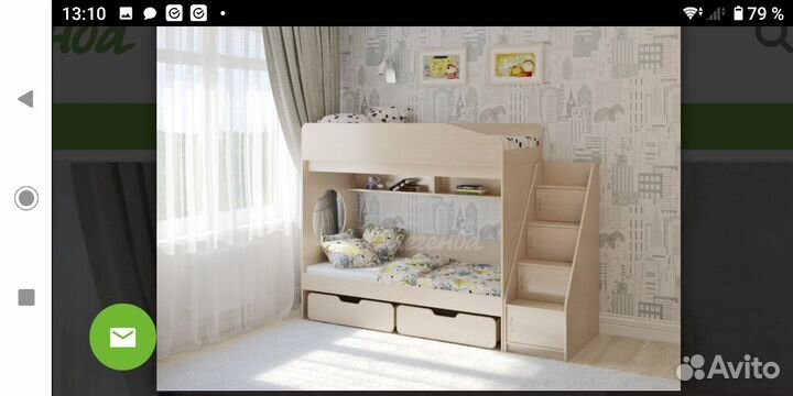 Кровать двухьярусная Легенда 10.3