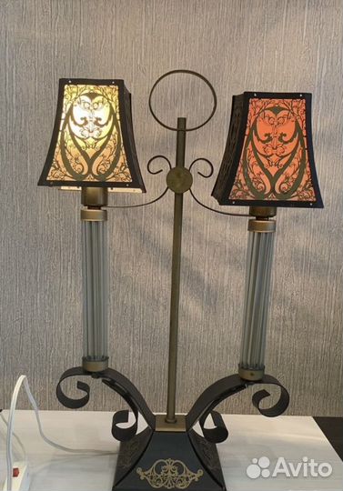 Настольная лампа светильник канделябр дуэт СССР