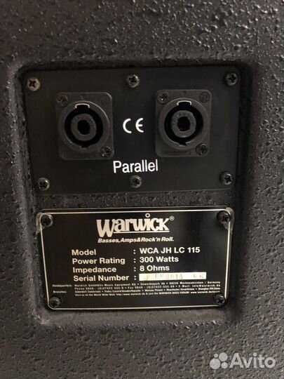 Басовый стэк кабинет с головой Eden и Warwick