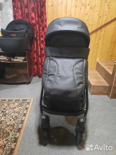 Коляска 2 в 1 Riko Basic Ozon эко кожа