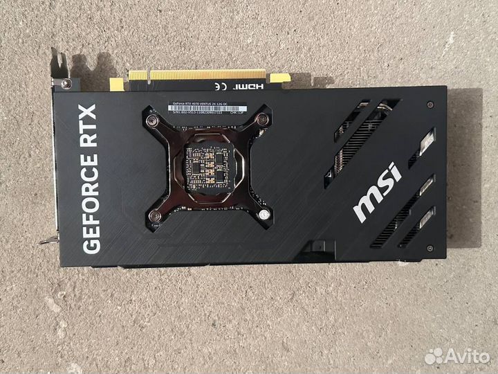 RTX 4070 msi ventus 2x oc 12GB (Micron)