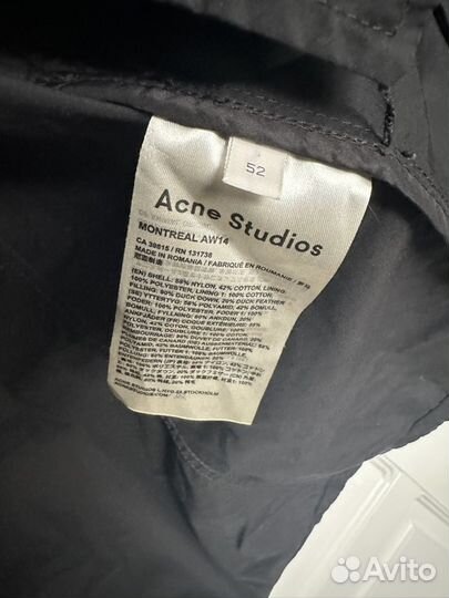 Acne studios montreal мужская 52L оригинал