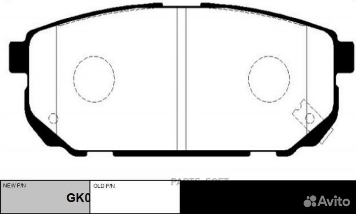 CTR GK0525 Колодки тормозные KIA sorento (JC) 2.4