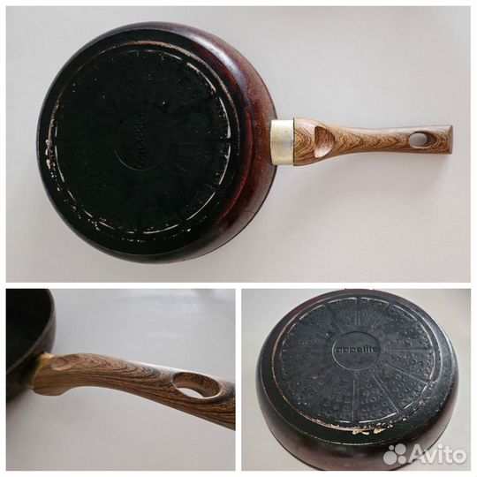 Сковорода 2 шт бу алюминий 26 см 24 см