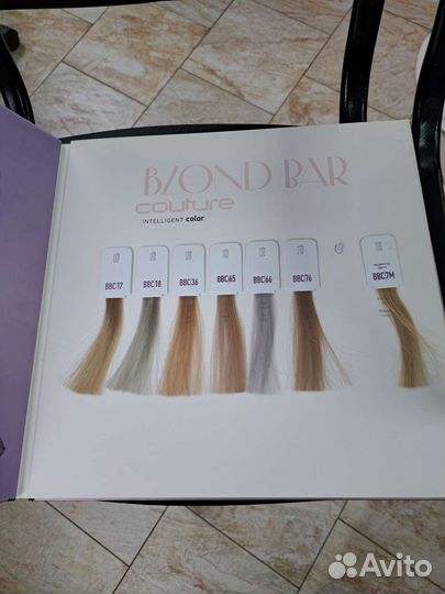 Палитра красок для волос Estel blond bar