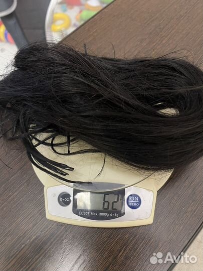 Волосы для наращивания 60 см черные