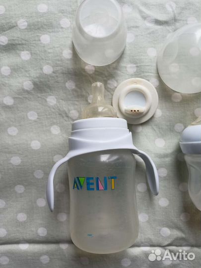 Бутылочки avent, ложка, соска
