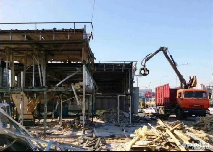 Демонтаж металлоконструкции, спецтехники