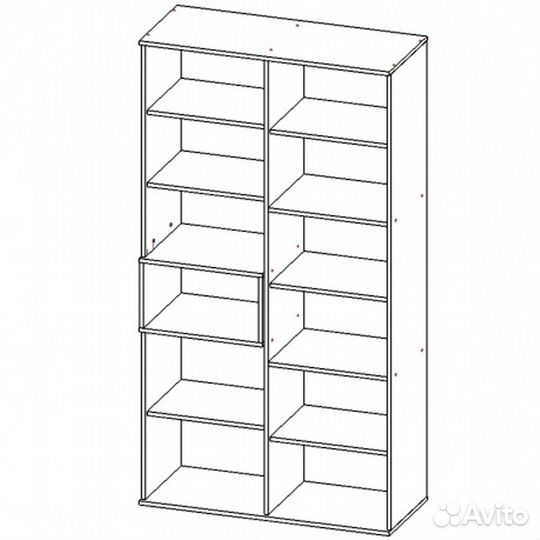 Луксор-1 Шкаф црк.лкс.01 (Дел.свет./камень Пьетра