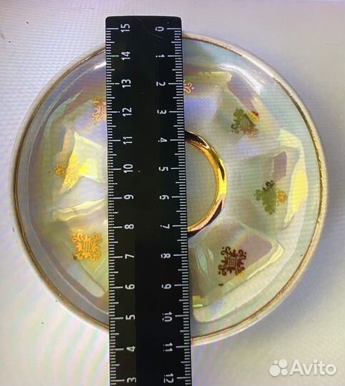 Часть сервиза 5 кружек 6 блюдцев