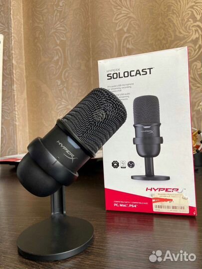 Микрофон HyperX SoloCast, черный