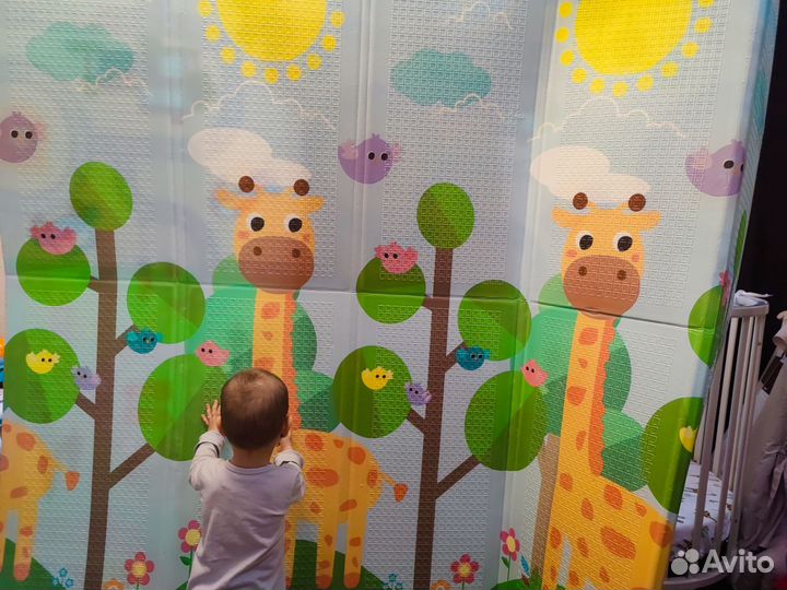 Развивающий детский коврик складной