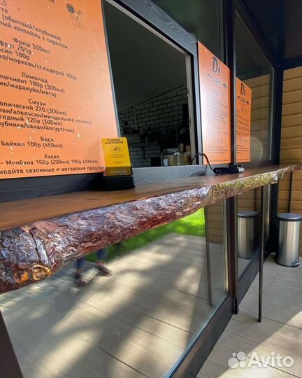 Барная стойка из слэба Loft