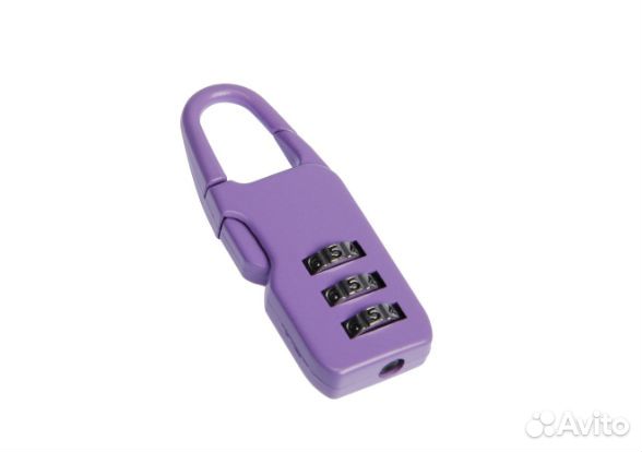 Замок дорожный trodos CL510A кодовый фиолетовый