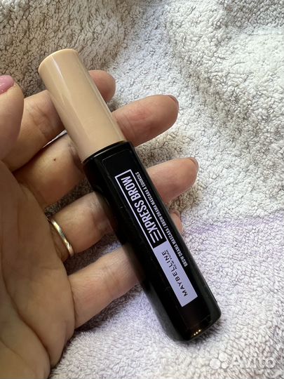 Тушь для бровей maybelline темный блонд новый