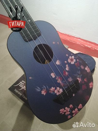 Укулеле с чехлом Flight TUS-32 sakura