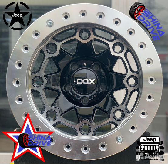 Диски Jeep COX Beadlock R17 5x127 Black Polished