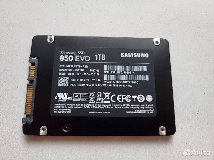 SSD Samsung 850 EVO 1Tb