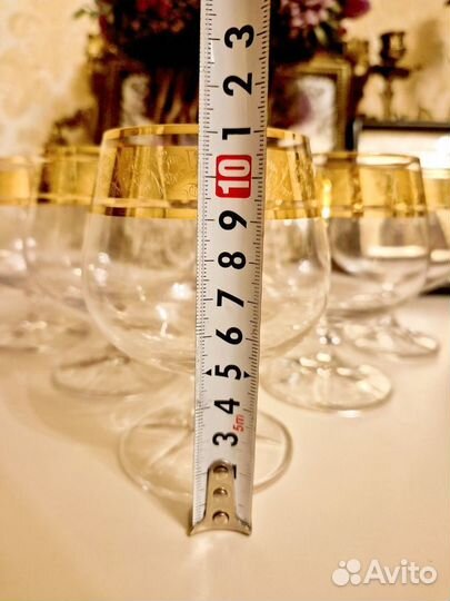 Хрустальные фужеры Богемия