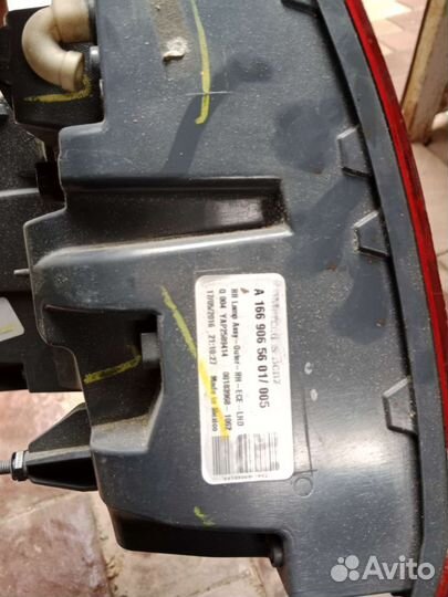 Задние фонари mersedes gle w166