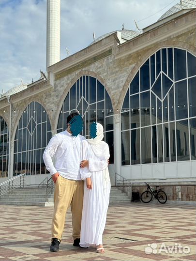 Платье + платок для никаха органза