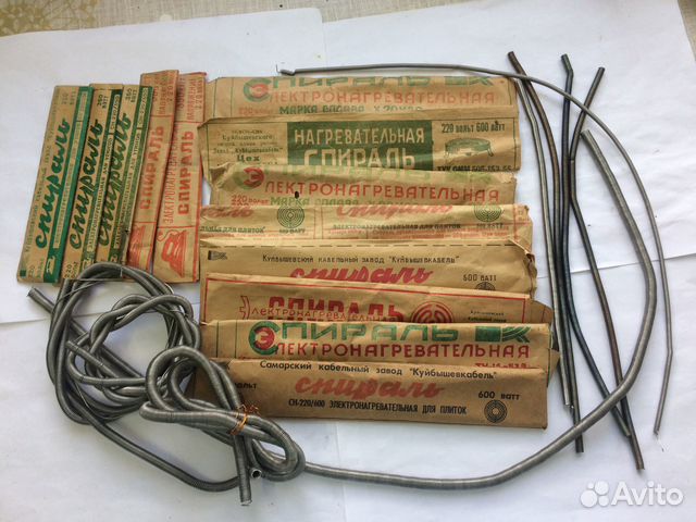 Спирали нихромовые для утюгов и плиток СССР