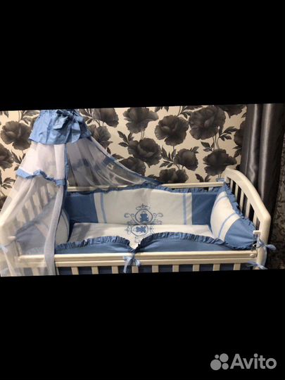 Балдахин и бортики в кроватку