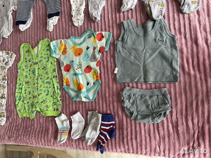 Вещи пакетом на мальчика от 68 до 86 размера