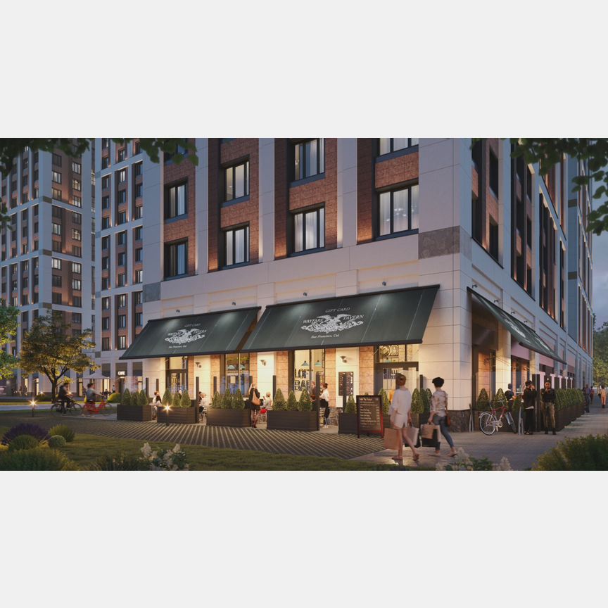 1-к. апартаменты, 30,2 м², 3/16 эт.