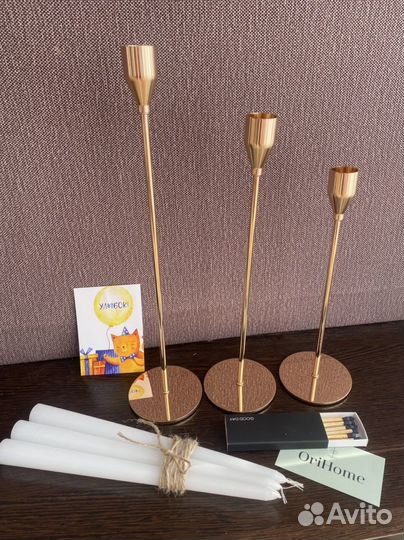 Подарочный набор подсвечников свечей