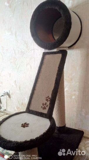 Когтеточка домик для кошки новый