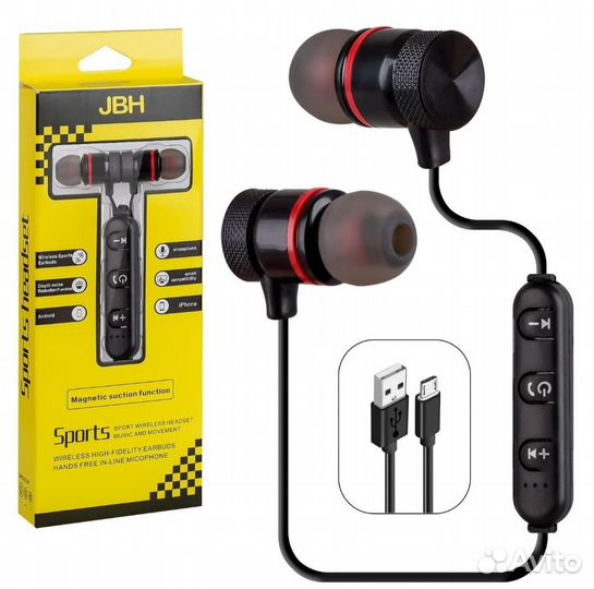 Наушники Bluetooth BE-010 JBH Sport