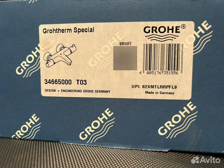 Смеситель Термостат для ванны grohe 34665000