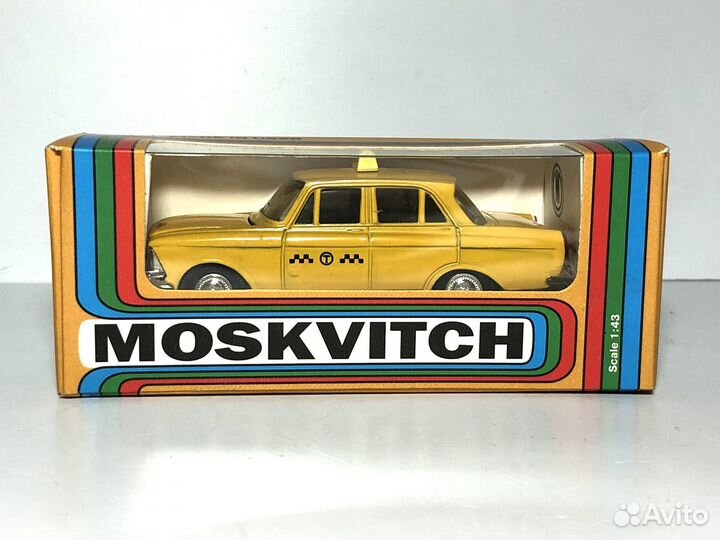 Модель Москвич 412 такси агат 1:43