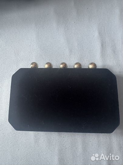 Клатч синий бархатный