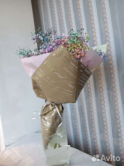 Букет из Гипсофилы. Цветы