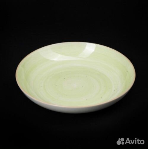 Тарелка глубокая без бортов Corone Natura 8 205 мм 700 мл. зеленый