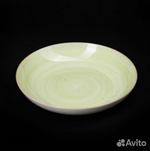 Тарелка глубокая без бортов Corone Natura 8 205 мм 700 мл. зеленый