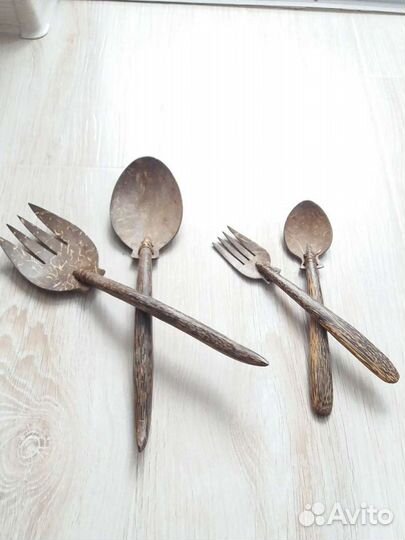 Набор кокосовых столовых приборов