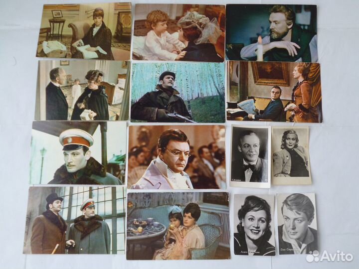 Открытки с артистами советского кино