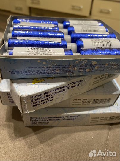 Шелковые нитки вышивальные