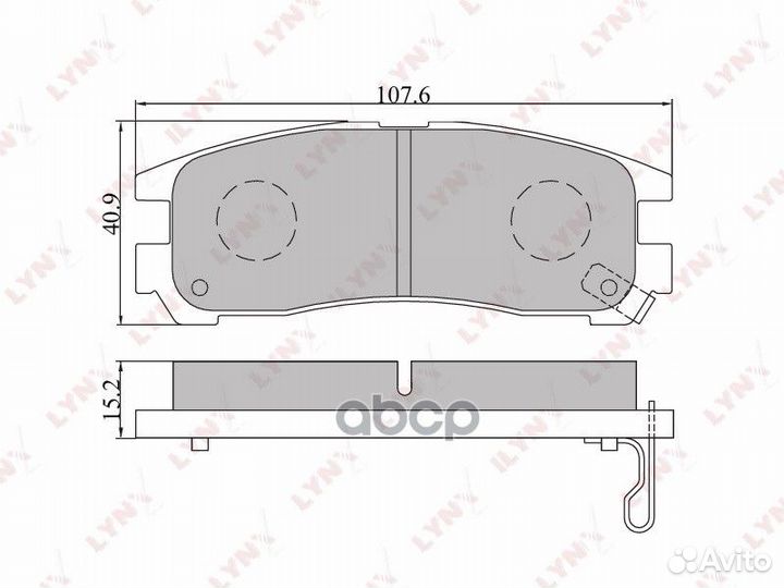 Колодки тормозные задние mitsubishi Pajero Pini